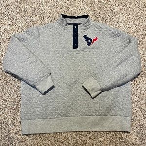 NFL Texans quilted pullover. Like new. Never been worn.